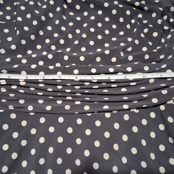 Lauren Ralph Lauren Gray Polka Dot Dress - Picture 12 of 13